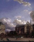 Jan van der Heyden Grand Place oil painting reproduction